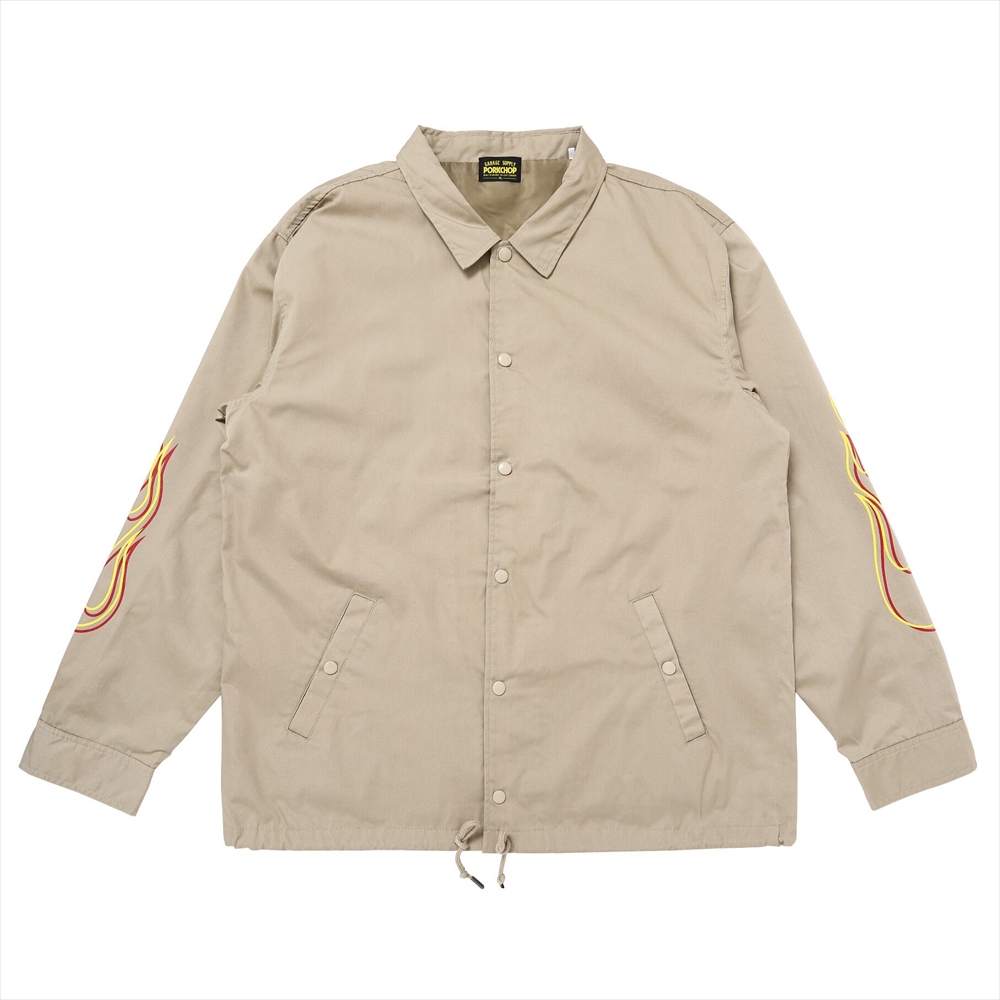 画像: PORKCHOP/LOGO COACH JKT（BEIGE）［ロゴコーチJKT-25春夏］