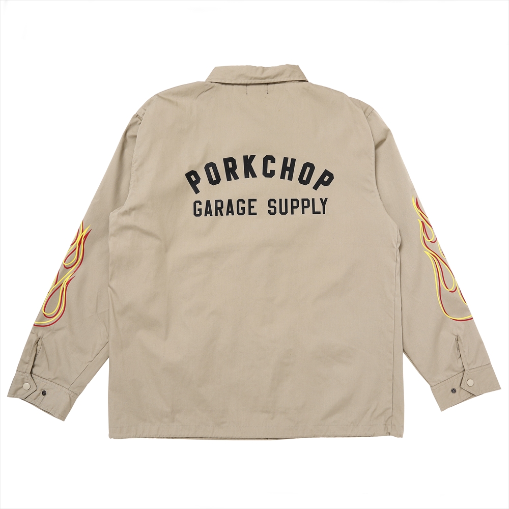画像: PORKCHOP/LOGO COACH JKT（BEIGE）［ロゴコーチJKT-25春夏］