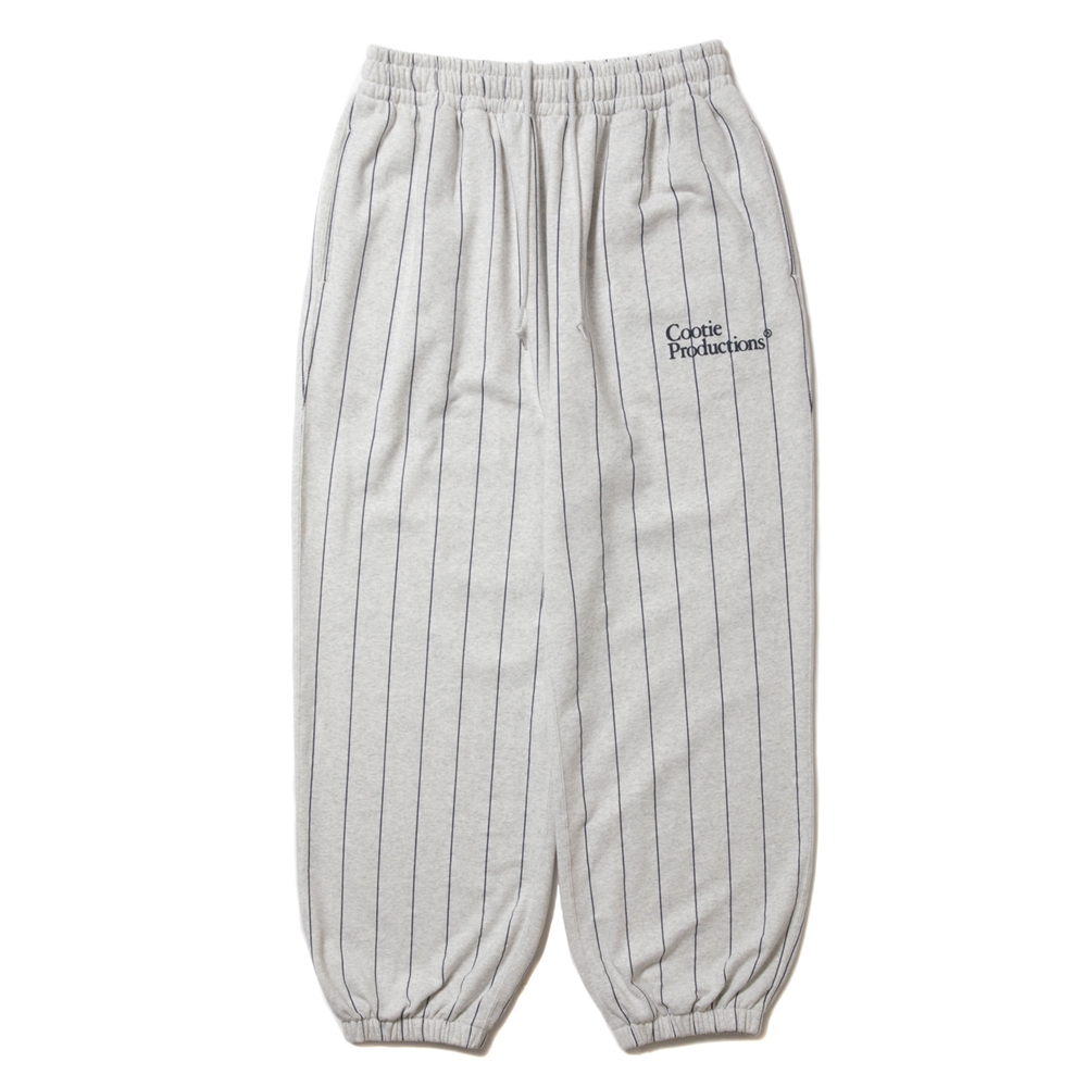 画像: COOTIE PRODUCTIONS/Allover Print Open End Yarn Sweat Easy Pants（Oatmeal）［ストライプスウェットイージーパンツ-25春夏］