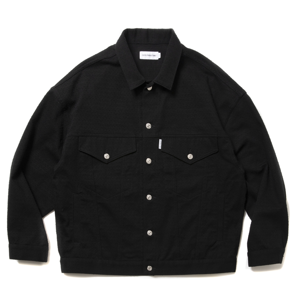 画像: COOTIE PRODUCTIONS/Needle Punch Twill 3rd Type Jacket（Black）［ニードルパンチツイルサードタイプJKT-25春夏］
