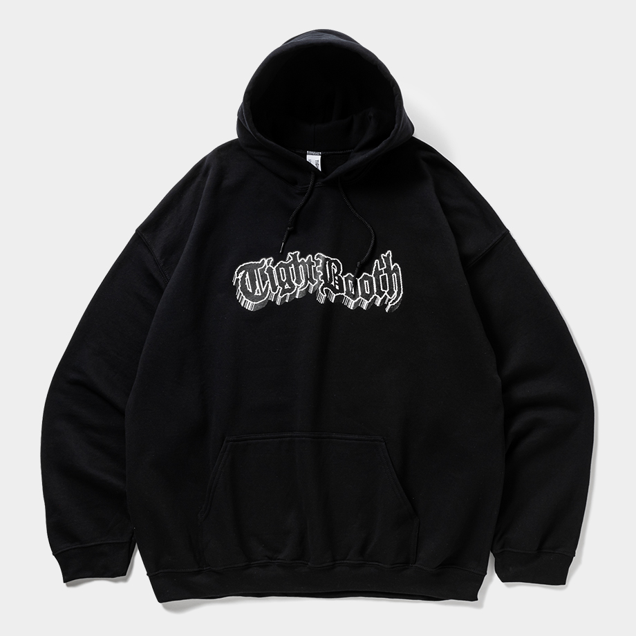 画像: 【30％OFF】TIGHTBOOTH/3D LOGO HOODED SWEAT SHIRT（Black）［プルオーバーパーカー-25春夏］