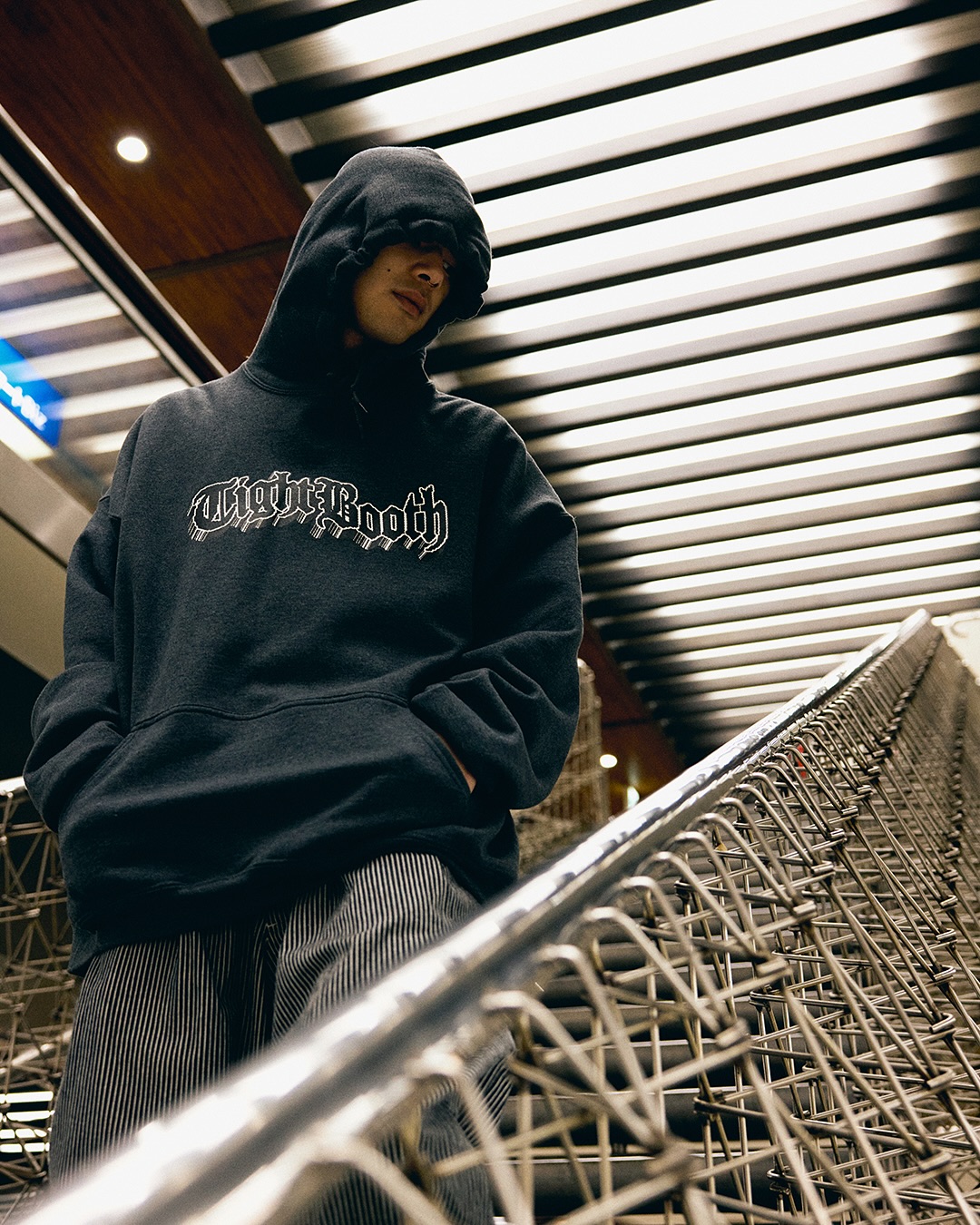 画像: TIGHTBOOTH/HICKORY PAINTER BALLOON PANTS（Black）［ヒッコリーペインターバルーンパンツ-25春夏］