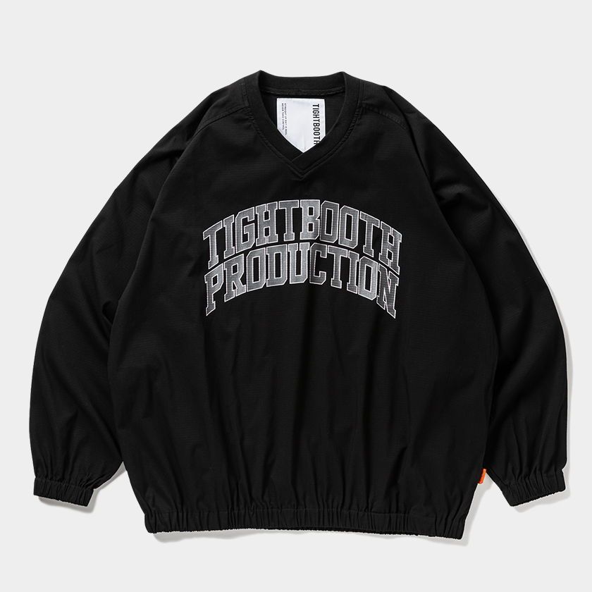 画像: TIGHTBOOTH/COLLEGE WIND SHIRT（Black）［ウィンドシャツ-25春夏］