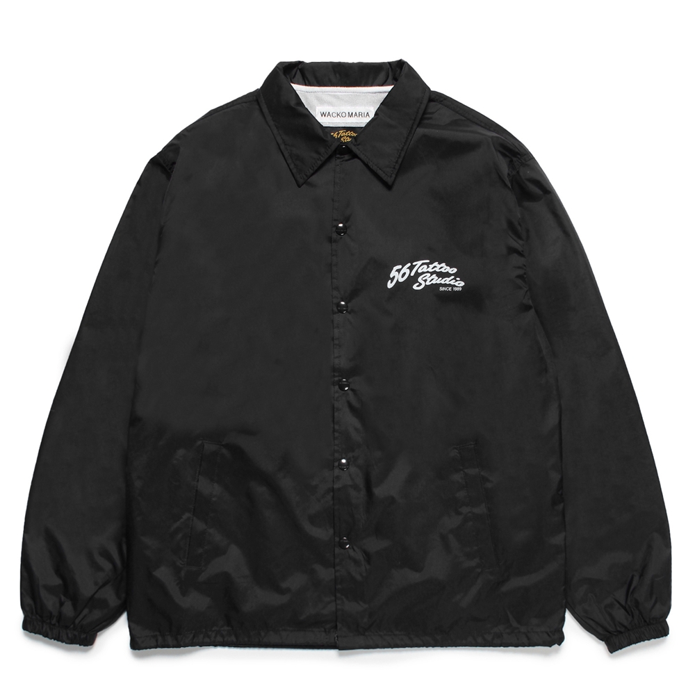 画像: WACKO MARIA/56 TATTOO STUDIO / COACH JACKET（BLACK）［コーチJKT-25春夏］