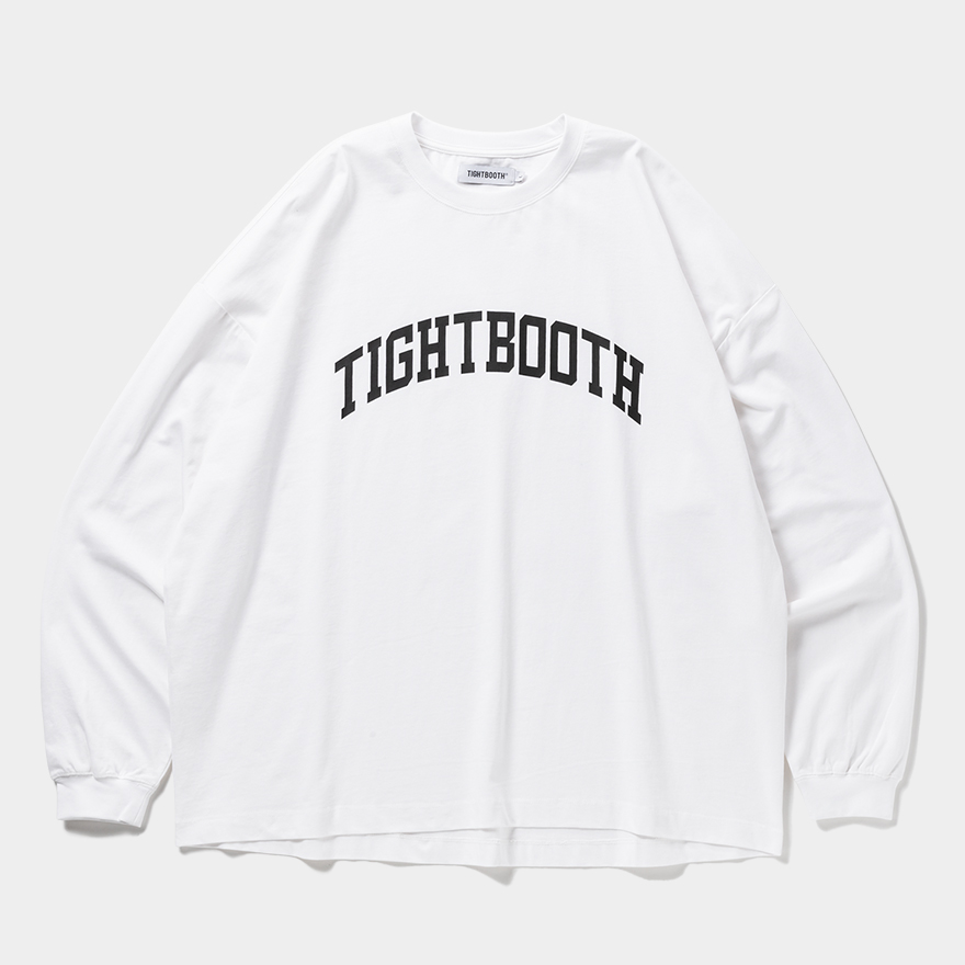 画像: TIGHTBOOTH/COLLEGE L/S T-SHIRT（White）［プリント長袖T-25春夏］