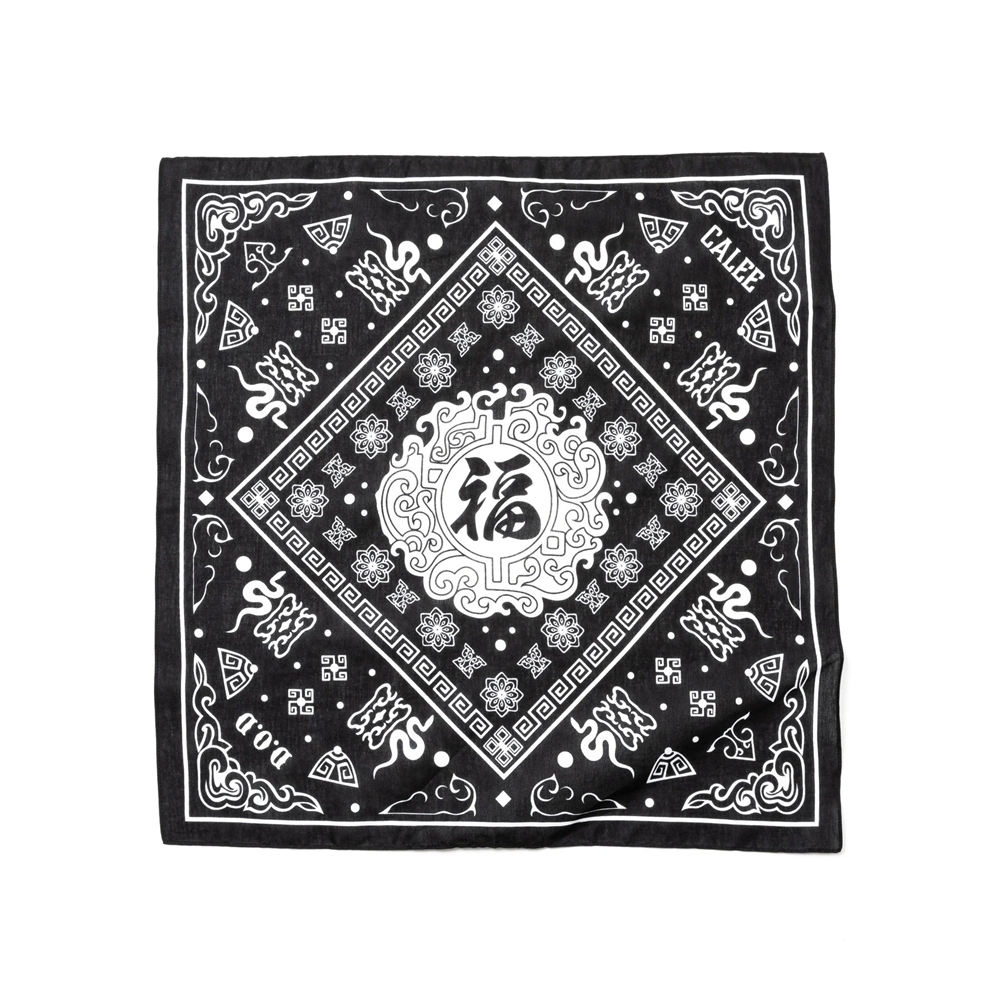 画像: CALEE/MEXICAN TASTE JAPANESE FUKU BANDANNA（BLACK）［バンダナ-25春夏］