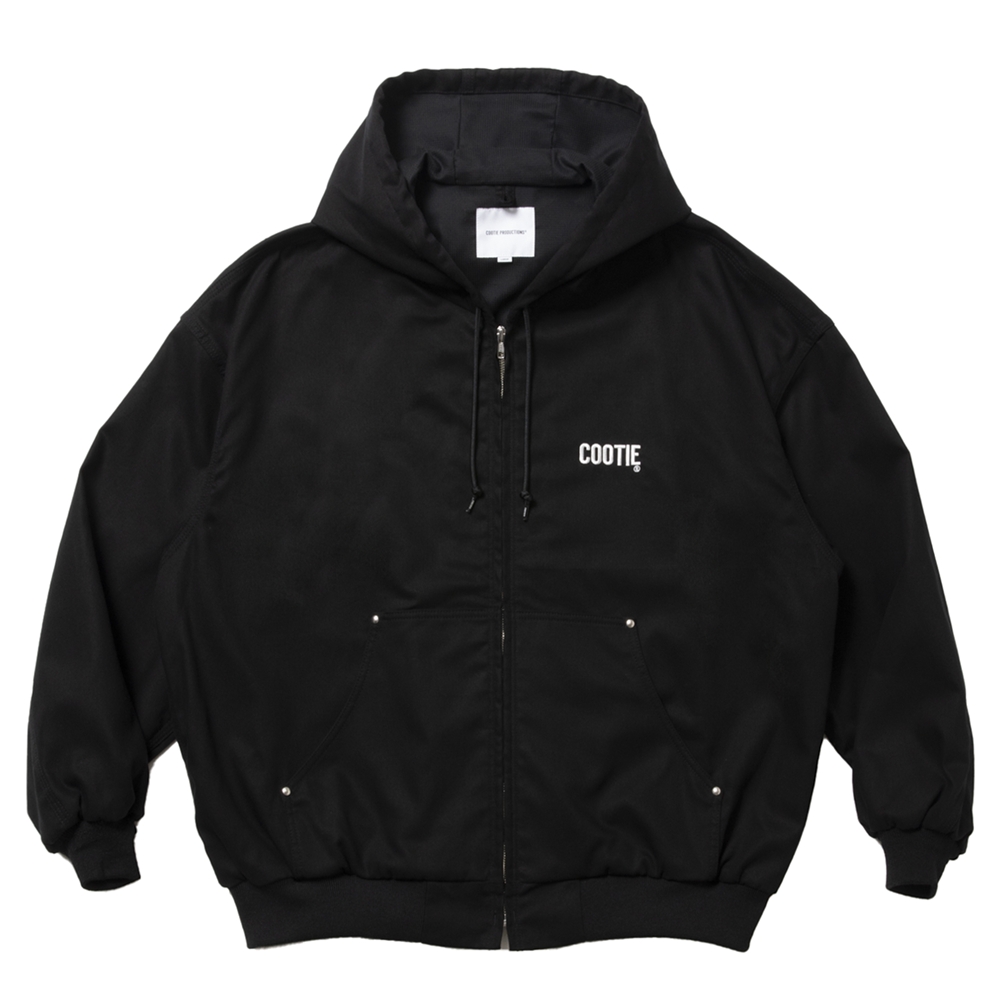 画像: COOTIE PRODUCTIONS/Abyss Dyed Duck Hooded Work Jacket（Black）［フーデッドワークJKT-25春夏］