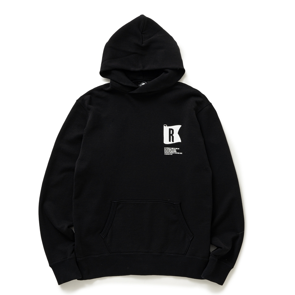画像: RATS/FLAG HOODIE（BLACK）［フラッグフーディー-25春夏］