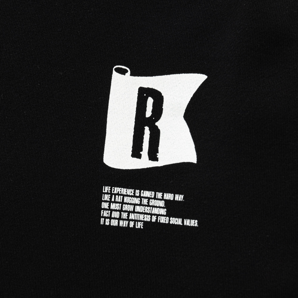 画像: RATS/FLAG HOODIE（BLACK）［フラッグフーディー-25春夏］