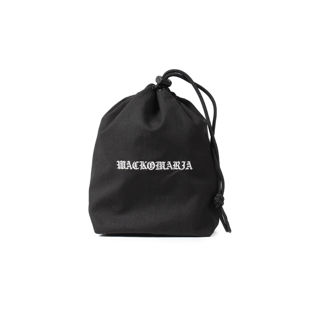 画像: WACKO MARIA/DRAWSTRING BAG（BLACK）［ドローストリングバッグ-25春夏］