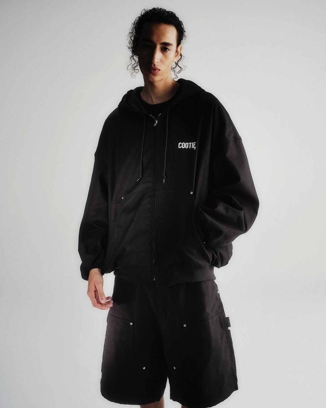 画像: COOTIE PRODUCTIONS/Abyss Dyed Duck Hooded Work Jacket（Black）［フーデッドワークJKT-25春夏］