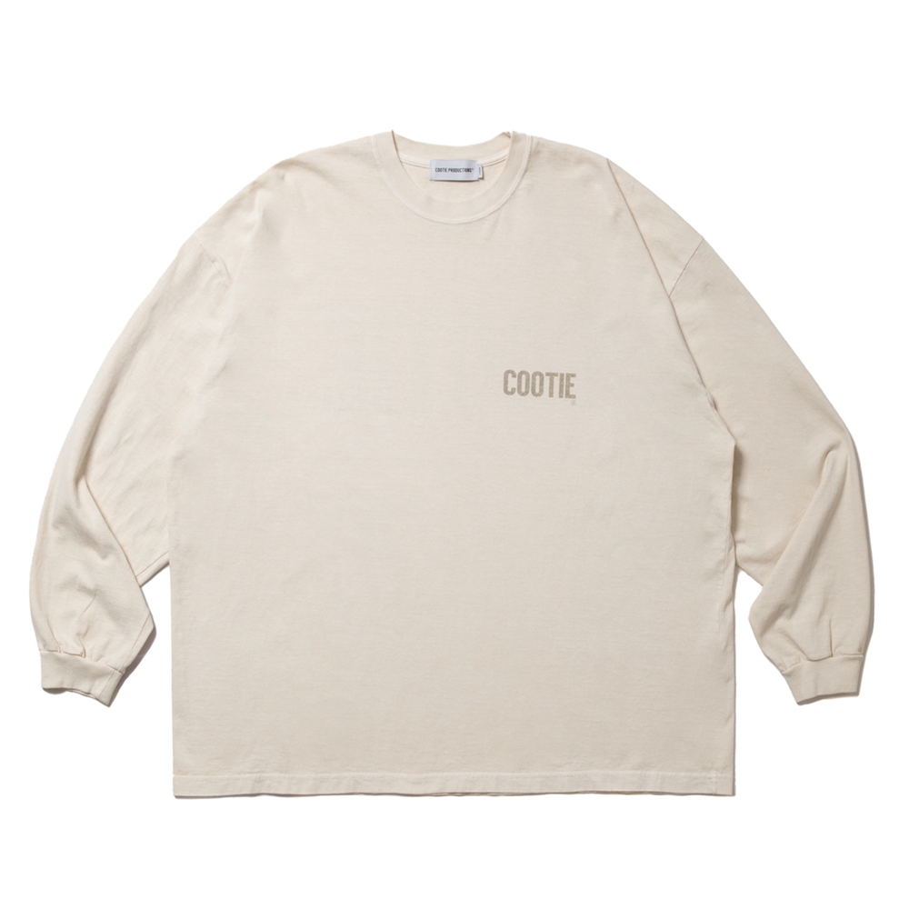 画像: COOTIE PRODUCTIONS/Pigment Dyed L/S Tee（Ivory）［ピグメントダイ長袖T-25春夏］