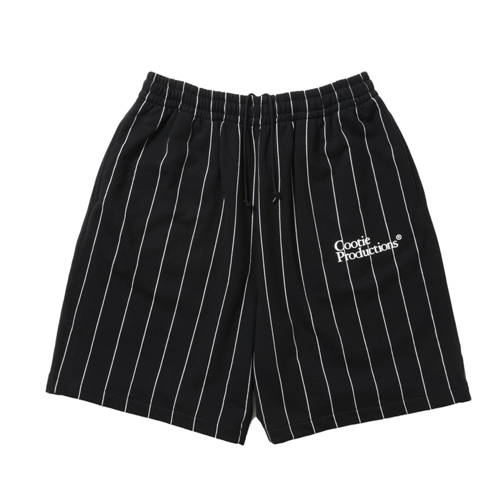 画像: COOTIE PRODUCTIONS/Allover Print Open End Yarn Sweat Easy Shorts（Black）［ストライプスウェットイージーショーツ-25春夏］