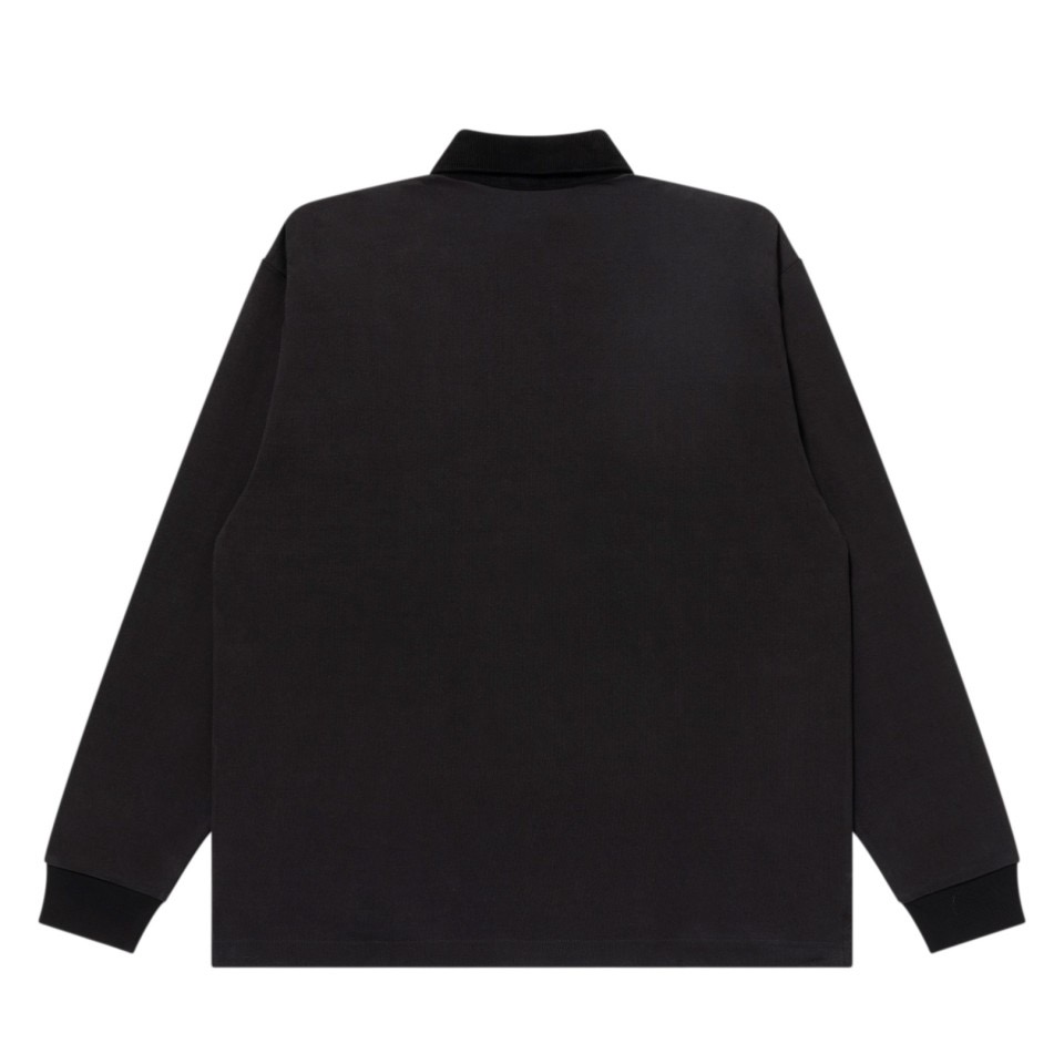 画像: BlackEyePatch/OE LOGO CORDUROY COLLARED RUGBY SHIRT（BLACK）