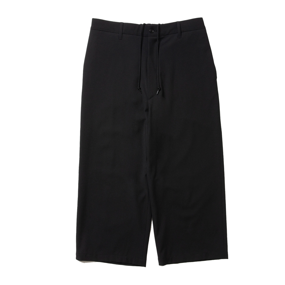 画像: COOTIE PRODUCTIONS/Leno Cloth T/Q Cut Easy Trousers（Black）［スリークォーターカットイージートラウザース-25春夏］