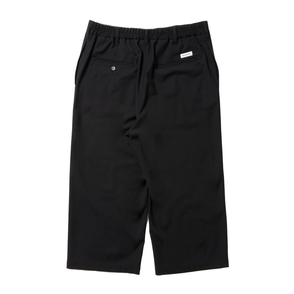画像: COOTIE PRODUCTIONS/Leno Cloth T/Q Cut Easy Trousers（Black）［スリークォーターカットイージートラウザース-25春夏］