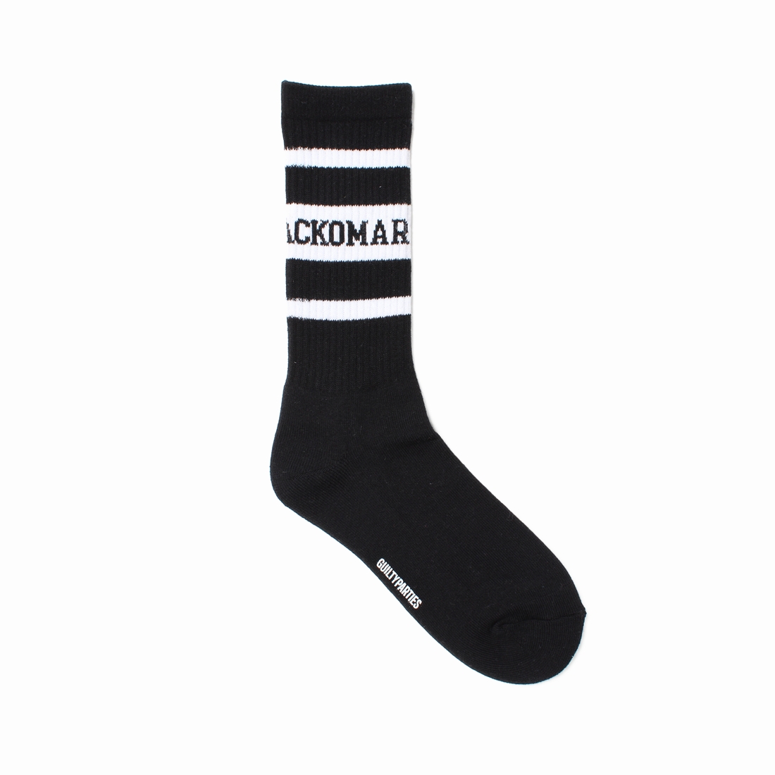 画像: WACKO MARIA/LOGO JACQUARD SOCKS（BLACK/WHITE）［ロゴジャガードソックス-25春夏］