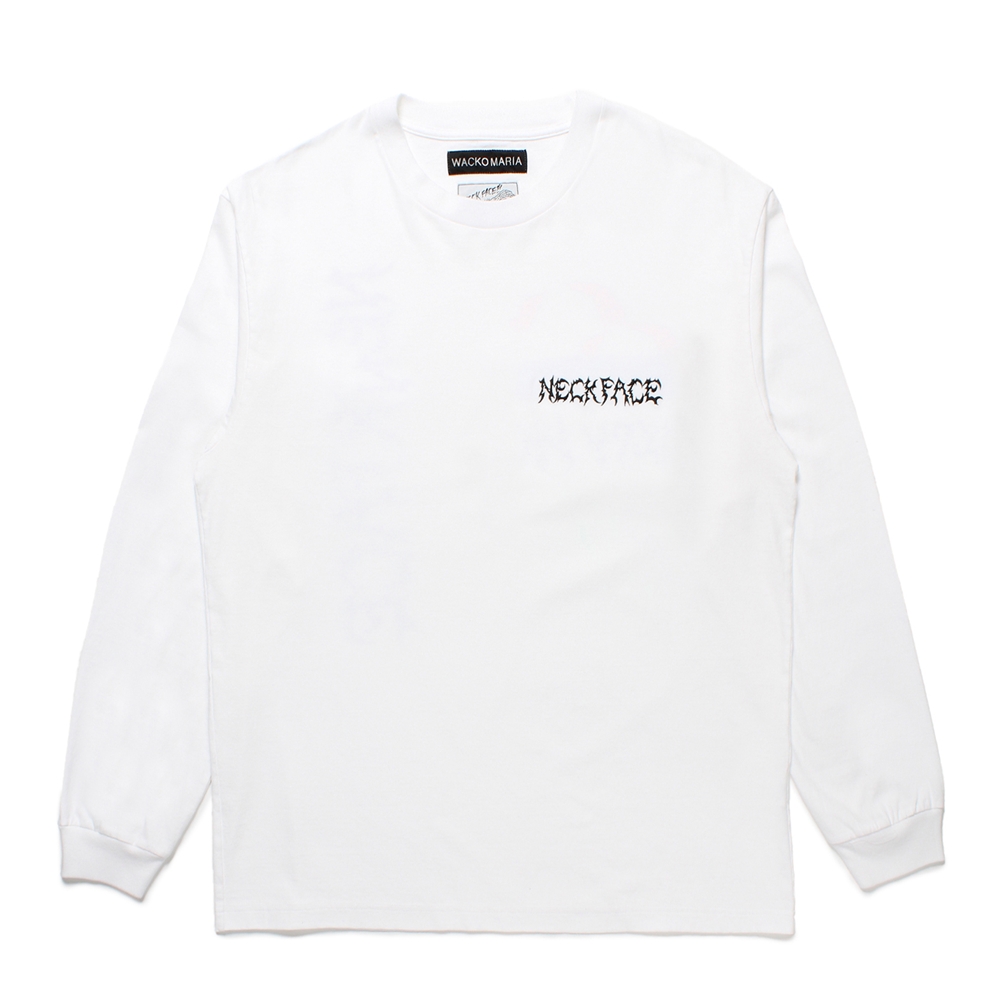 画像: WACKO MARIA/NECKFACE / WASHED HEAVY WEIGHT LONG SLEEVE T-SHIRT（WHITE）［プリント長袖T-25春夏］