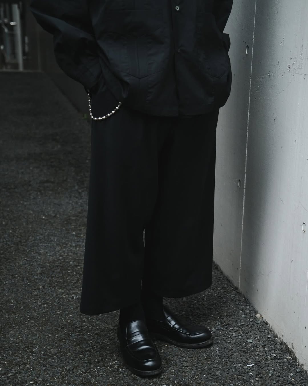 画像: COOTIE PRODUCTIONS/Leno Cloth T/Q Cut Easy Trousers（Black）［スリークォーターカットイージートラウザース-25春夏］