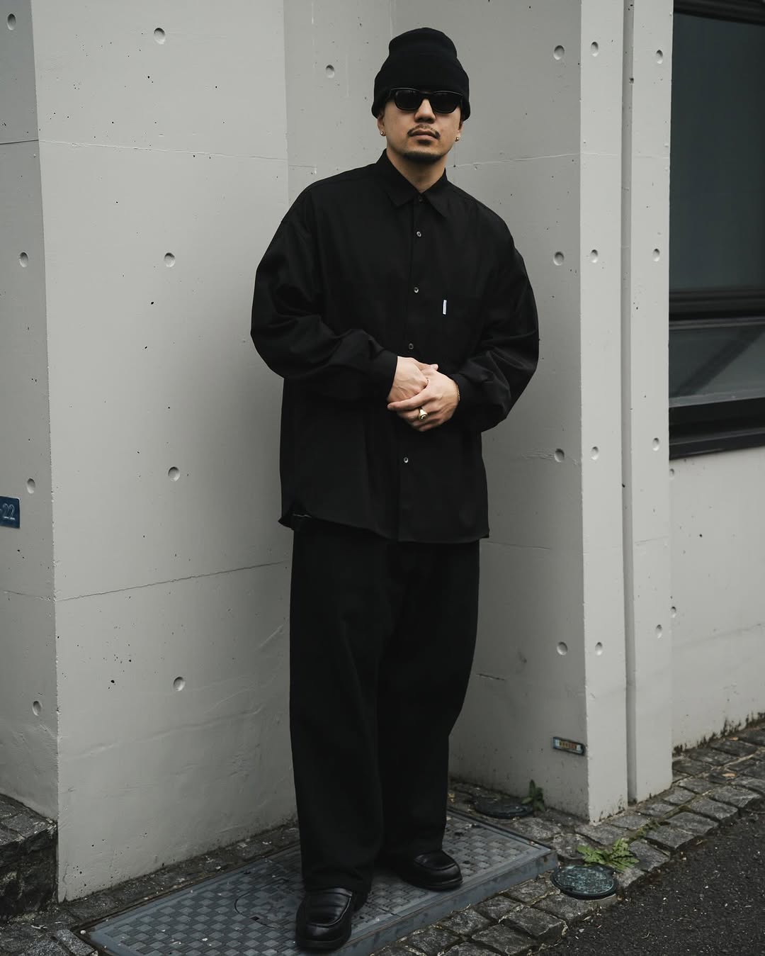 画像: COOTIE PRODUCTIONS/Gas Boil Oxford L/S Shirt（Black）［オックスフォードシャツ-25春夏］