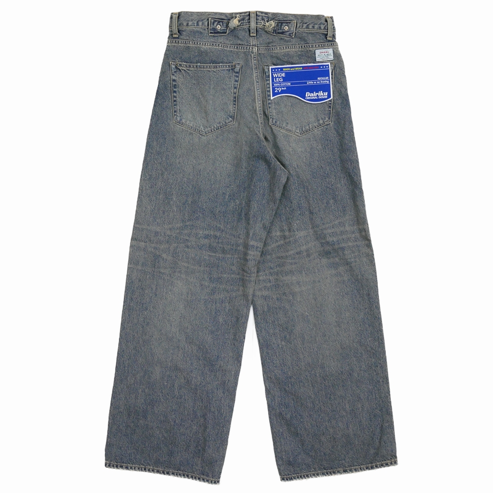画像: DAIRIKU/"Wide" Vintage Denim Pants（Indigo）［"ワイド"ヴィンテージデニムパンツ-25春夏］