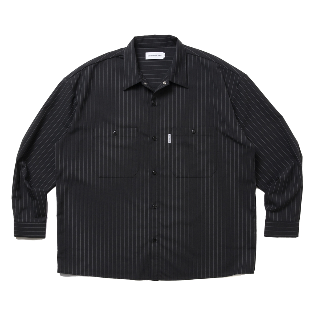 COOTIE PRODUCTIONS/T/W Work L/S Shirt（Stripe）［ワーク