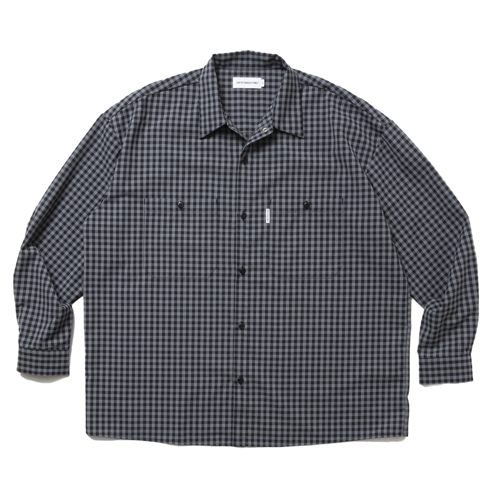 画像: COOTIE PRODUCTIONS/T/W Work L/S Shirt（Gingham Check）［ワークシャツ-25春夏］