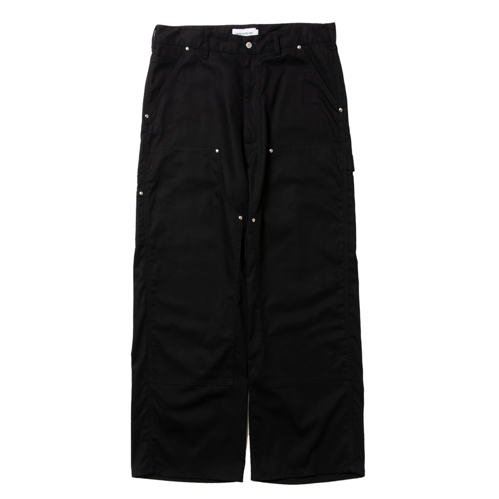 画像: COOTIE PRODUCTIONS/Abyss Dyed Duck Double Knee Painter Pants（Black）［ダブルニーペインターパンツ-25春夏］