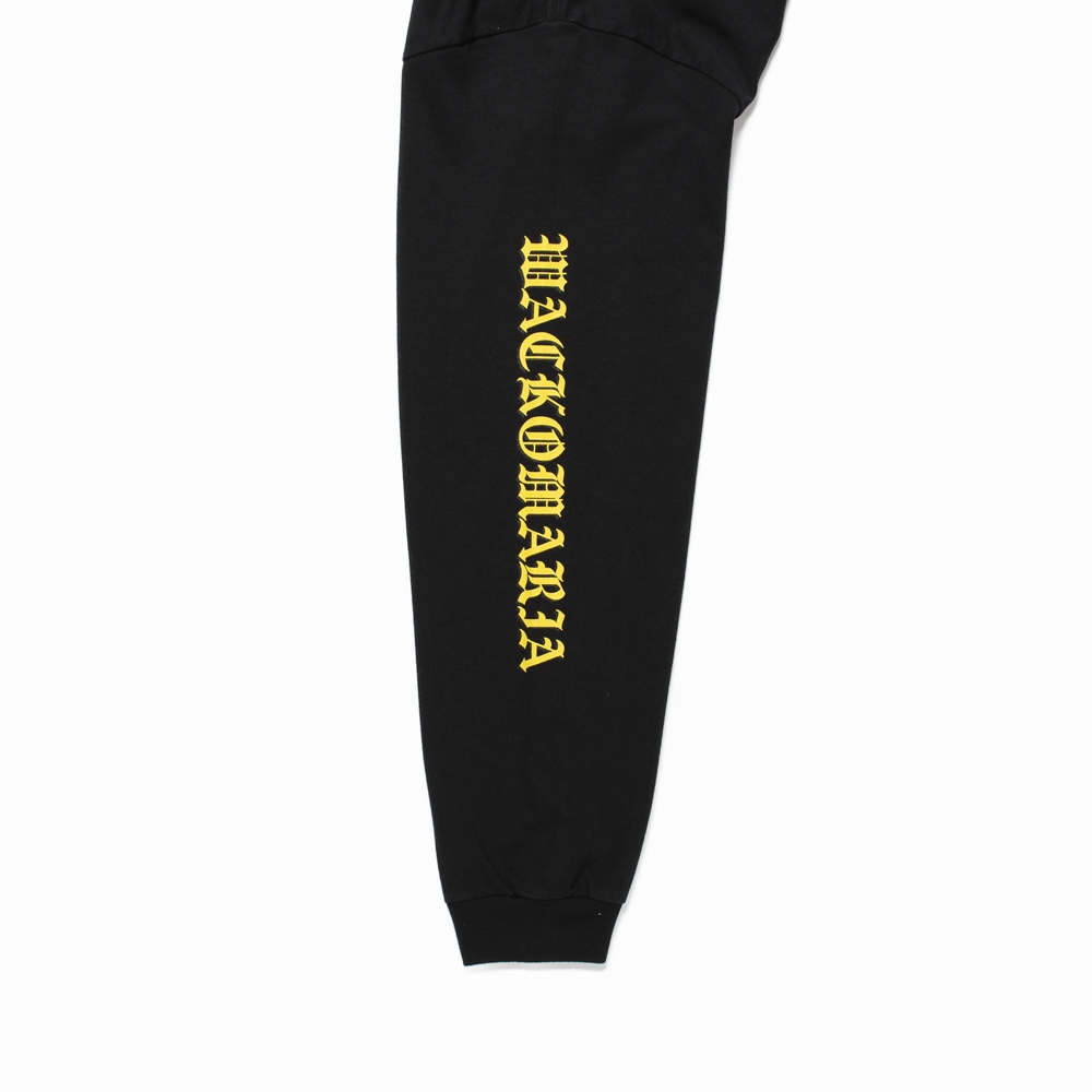 画像: WACKO MARIA/WASHED HEAVY WEIGHT LONG SLEEVE T-SHIRT（BLACK）［刺繍+プリント長袖T-25春夏］