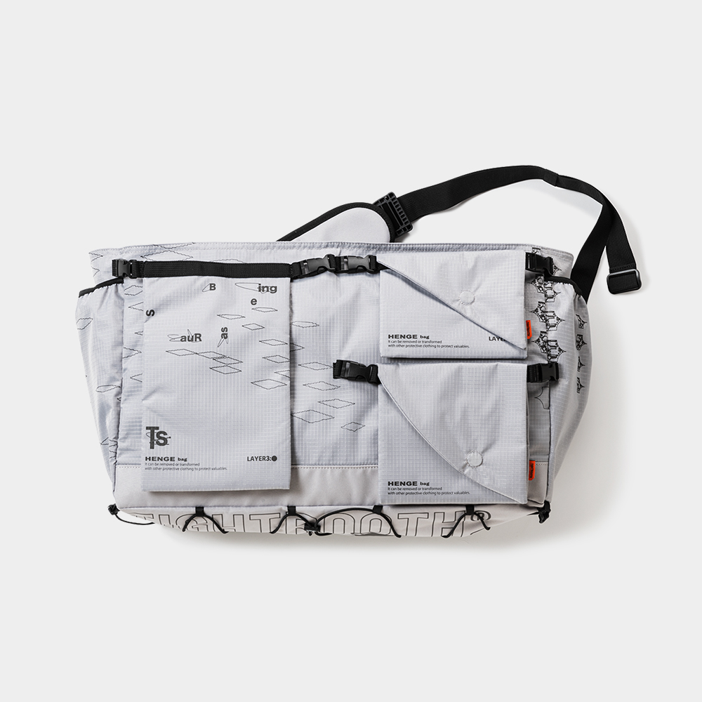 画像: TIGHTBOOTH x SauRas Being MESSENGER BAG（Grey）［メッセンジャーバッグ-25春夏］