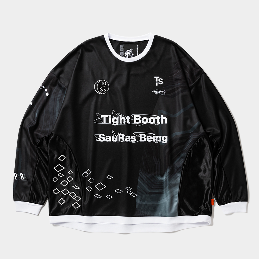 画像: TIGHTBOOTH x SauRas Being L/S SOCCER JERSEY（Black）［サッカージャージ-25春夏］