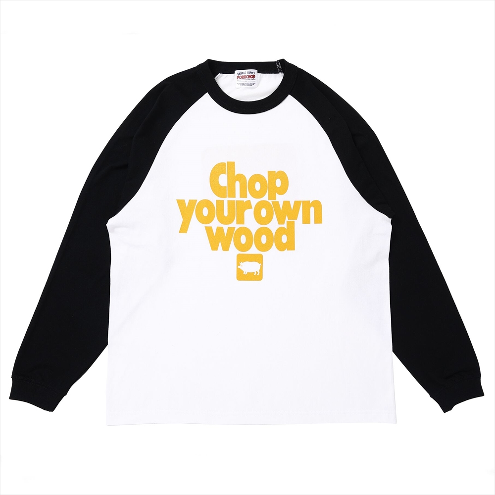 画像: PORKCHOP/CYOW RAGLAN L/S TEE（YELLOW/BLACK）［ラグラン長袖T-25春夏］