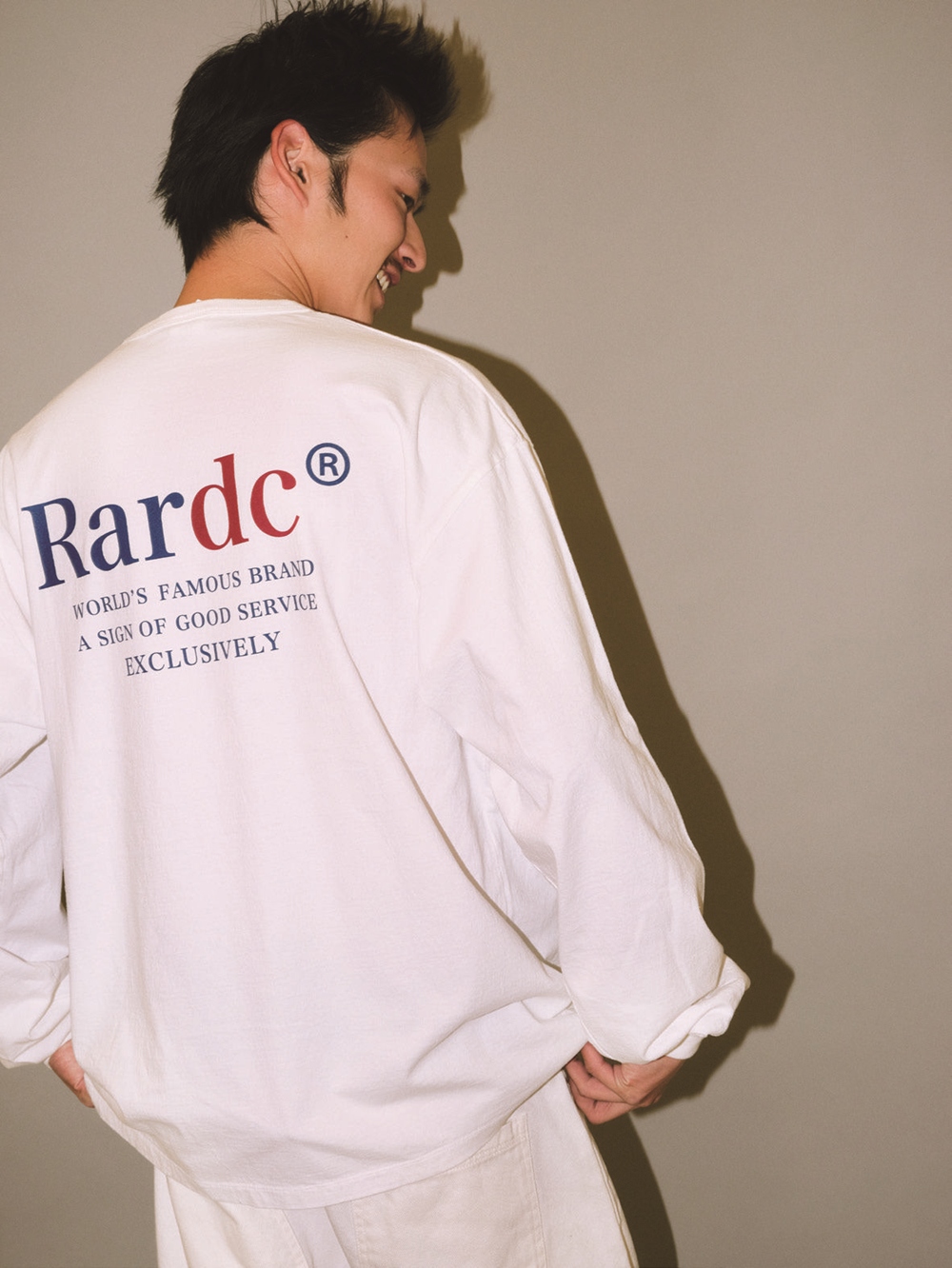 画像: 【30％OFF】ROUGH AND RUGGED/DESIGN LS（WHITE）［刺繍+プリント長袖T-25春夏］