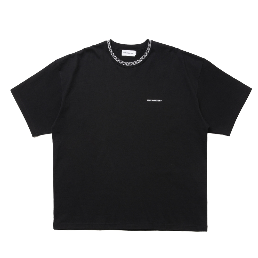 画像: COOTIE PRODUCTIONS/Jacquard Neck S/S Tee（Black）［ジャガードネックT-25春夏］