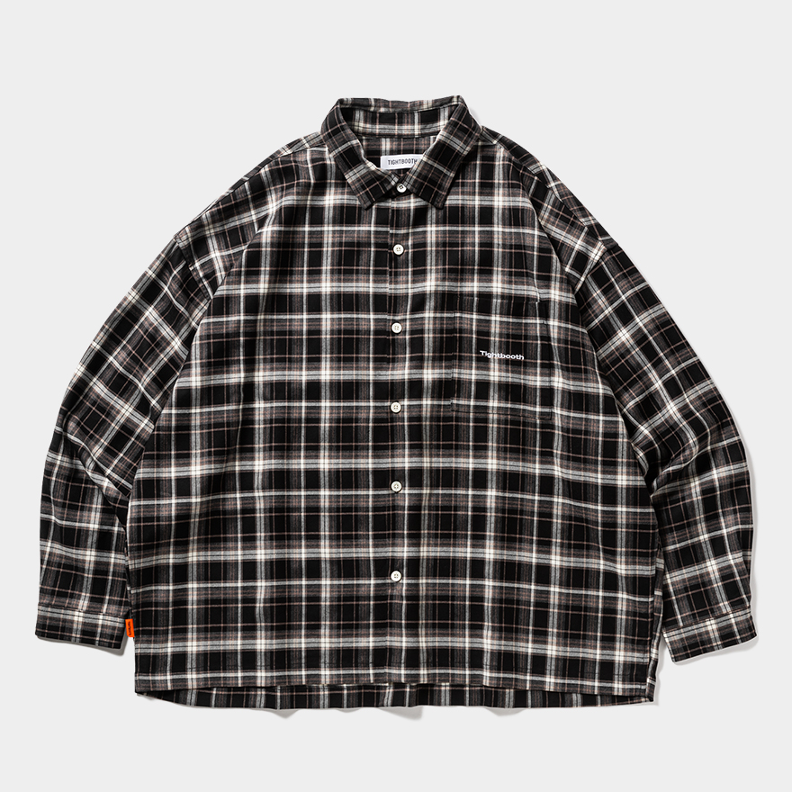 画像: TIGHTBOOTH/PLAID L/S SHIRT（Black）［チェックシャツ-25春夏］