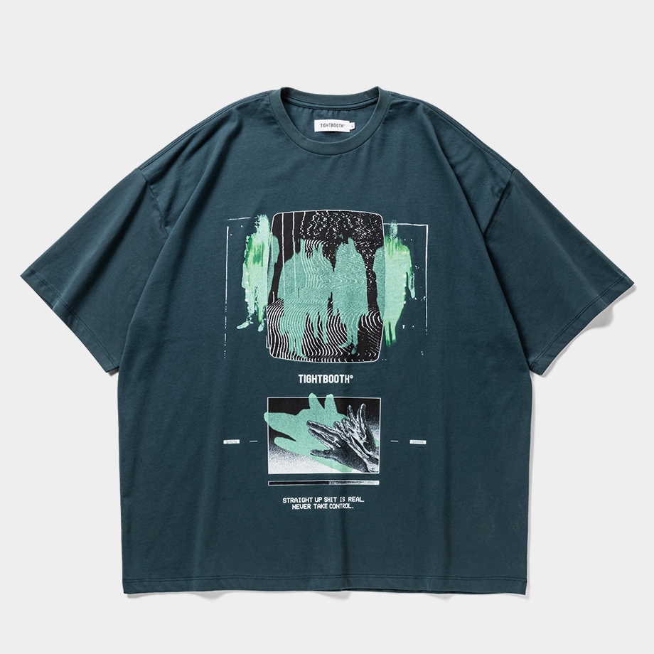 画像: TIGHTBOOTH/SHADOW S/S T-SHIRT（Blue Charcoal）［プリントT-25春夏］
