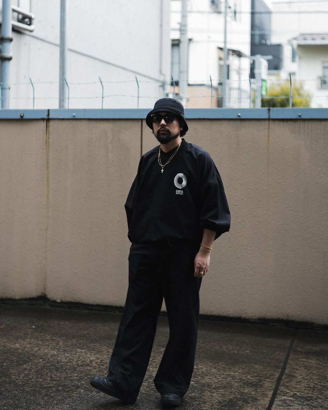 画像: COOTIE PRODUCTIONS/Polyester Twill Football Top（Black）［フットボールトップ-25春夏］