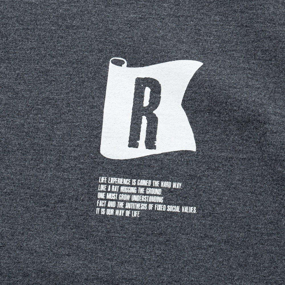画像: RATS/FLAG POCKET TEE（CHARCOAL）［プリントポケT-25春夏］