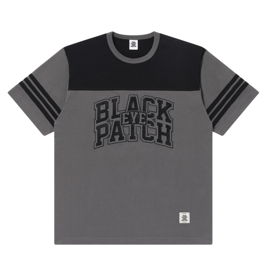 画像: BlackEyePatch/BLOCK COLLEGE 2 TONE HOCKEY TEE（CHARCOAL）
