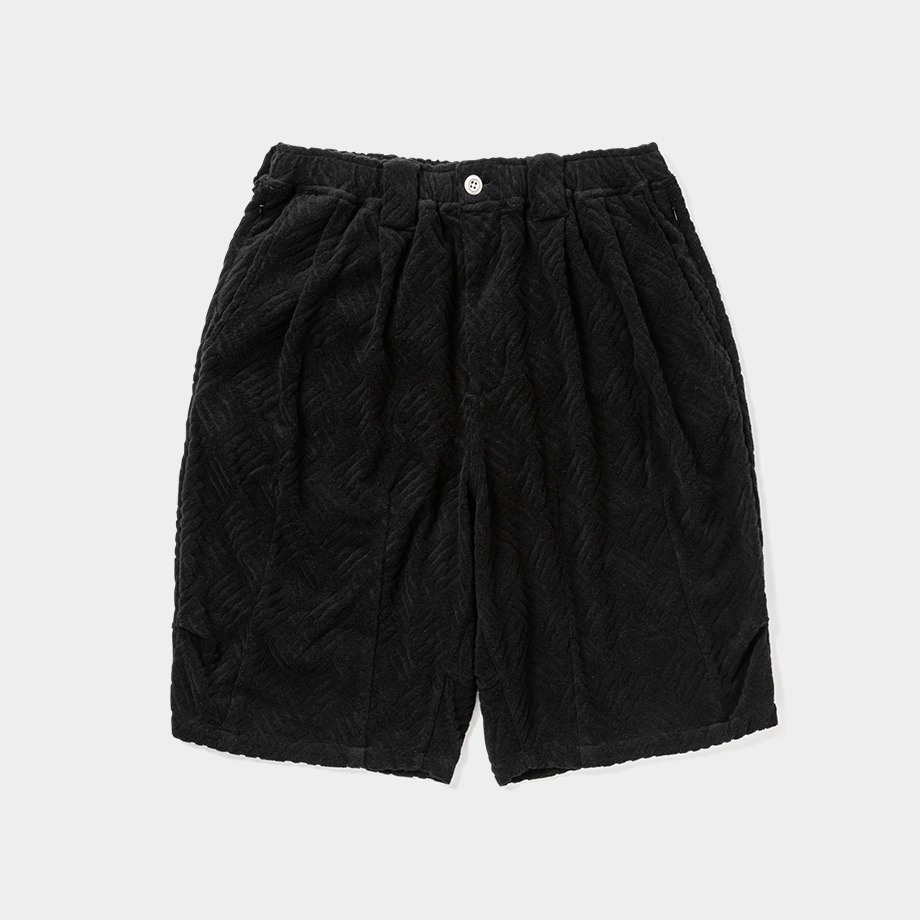 画像: TIGHTBOOTH/CHECKER PLATE BIG SHORTS（Black）［チェッカープレートビッグショーツ-25春夏］