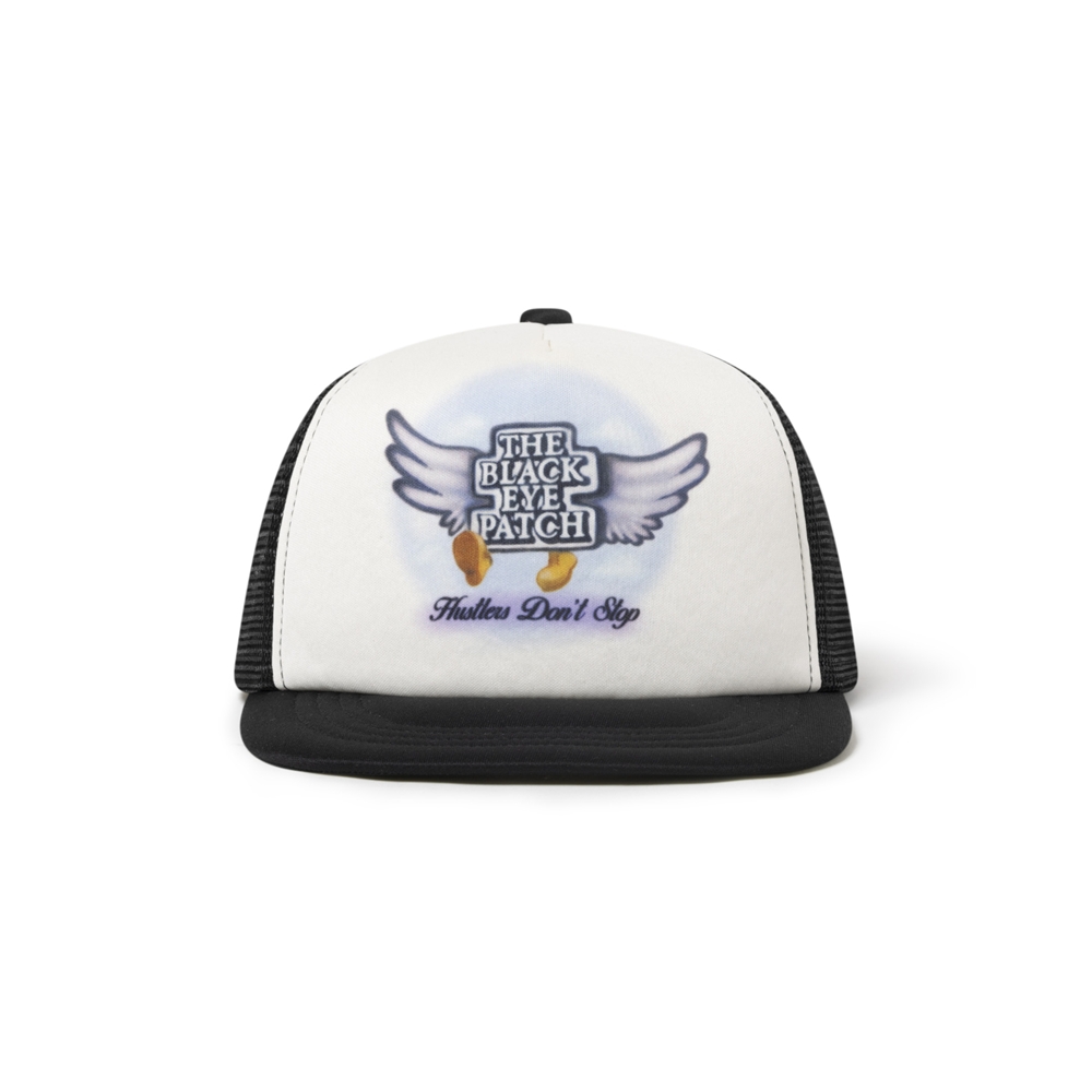 画像: BlackEyePatch/FLYING OG BOY AIRBRUSHED MESH CAP（WHITE/BLACK）