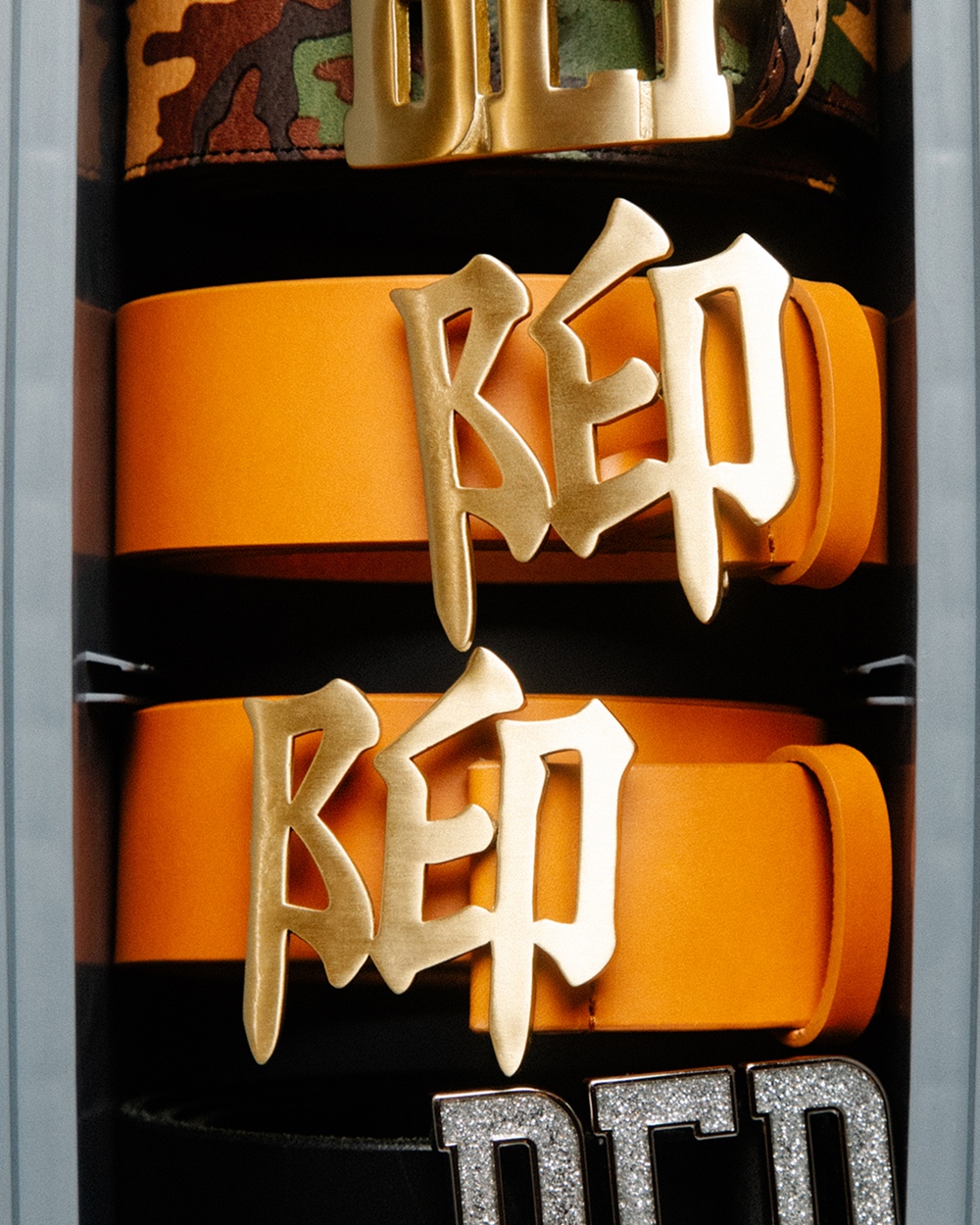 画像: BlackEyePatch/KANJI PARTS BUCKLE BELT（BEIGE）