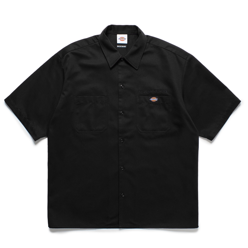 画像1: WACKO MARIA/DICKIES / WORK SHIRT（BLACK）［ワークシャツ-25春夏］ (1)