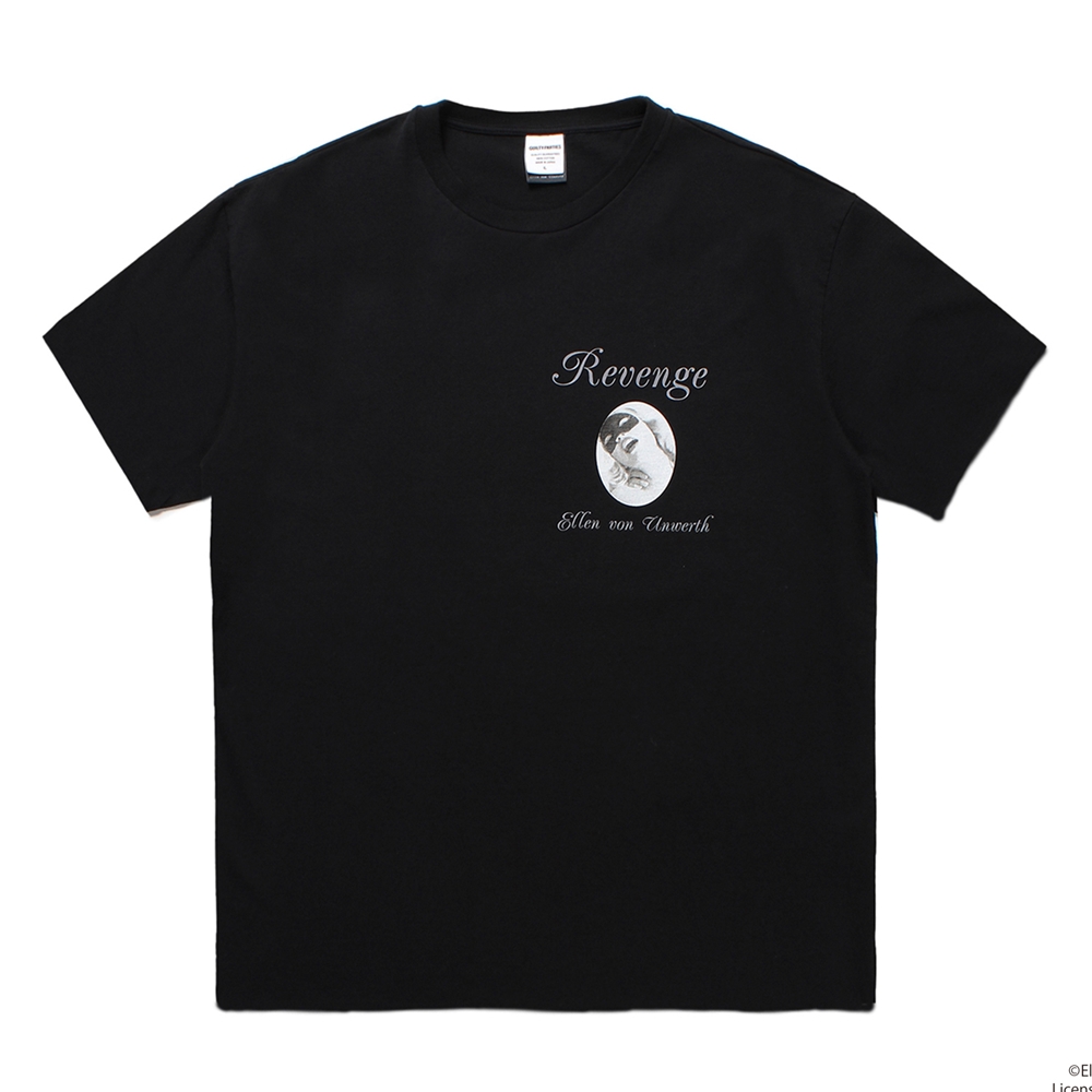画像: WACKO MARIA/ELLEN VON UNWERTH / WASHED HEAVY WEIGHT T-SHIRT（BLACK）［プリントT-25春夏］