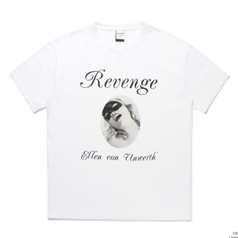 画像: WACKO MARIA/ELLEN VON UNWERTH / WASHED HEAVY WEIGHT T-SHIRT（WHITE）［プリントT-25春夏］