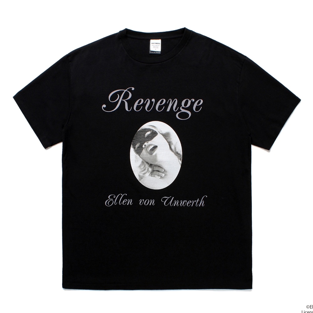 画像: WACKO MARIA/ELLEN VON UNWERTH / WASHED HEAVY WEIGHT T-SHIRT（BLACK）［プリントT-25春夏］