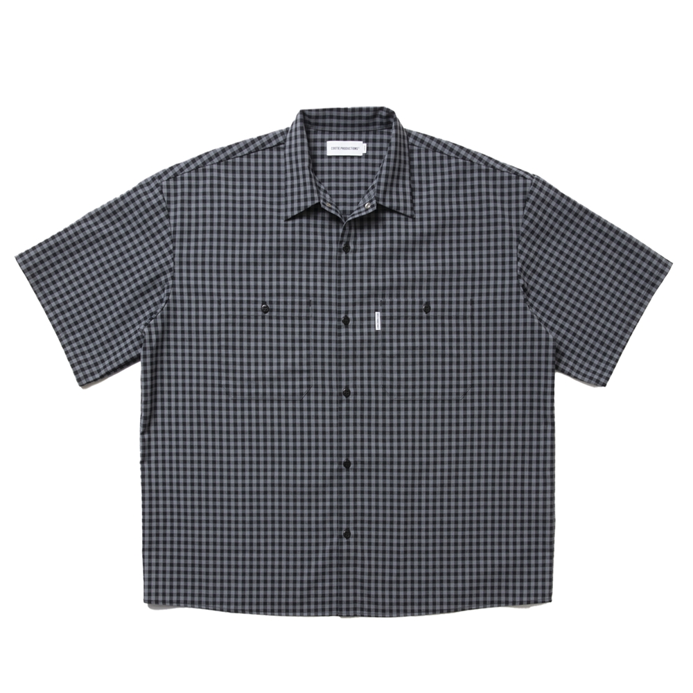 画像: COOTIE PRODUCTIONS/T/W Work S/S Shirt（Gingham Check）［ワークシャツ-25春夏］
