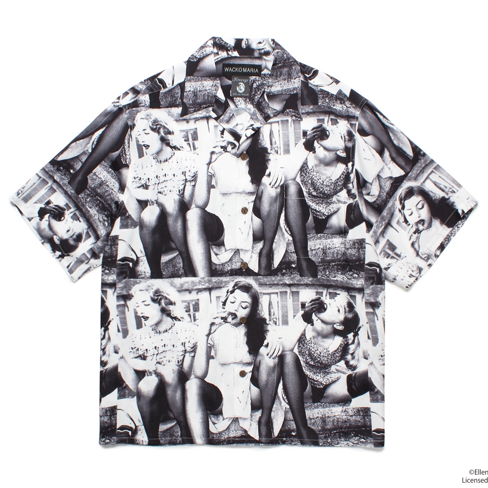 画像: WACKO MARIA/ELLEN VON UNWERTH / HAWAIIAN SHIRT（WHITE）［ハワイアンシャツ-25春夏］