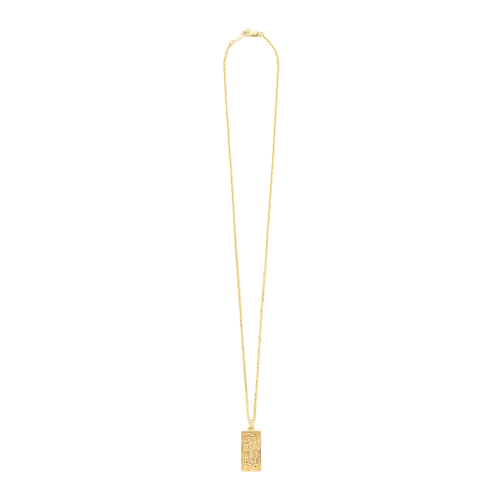 画像: BlackEyePatch/HWC LABEL PENDANT NECKLACE（GOLD）