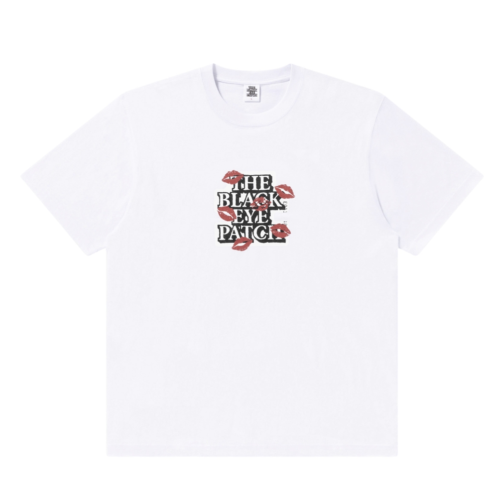 画像: BlackEyePatch/KISSES ON OG LABEL TEE（WHITE）